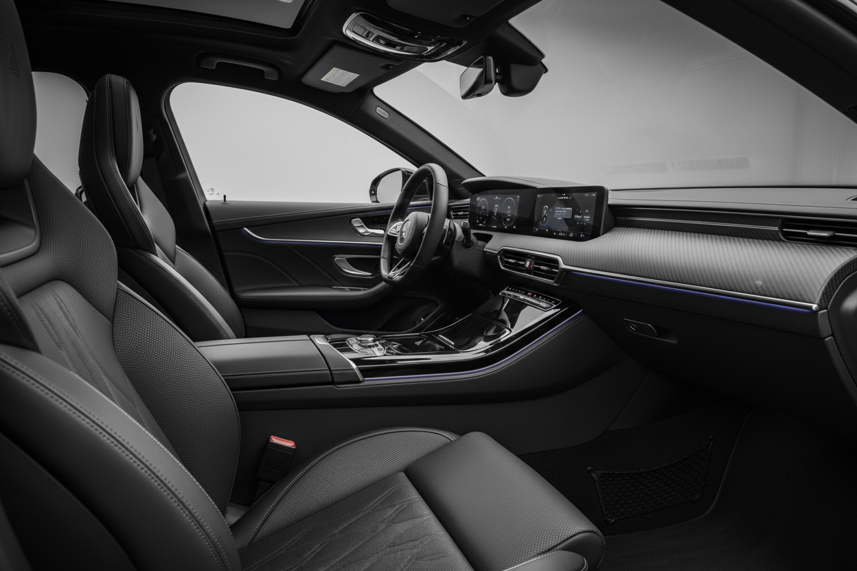 interieur voiture noir